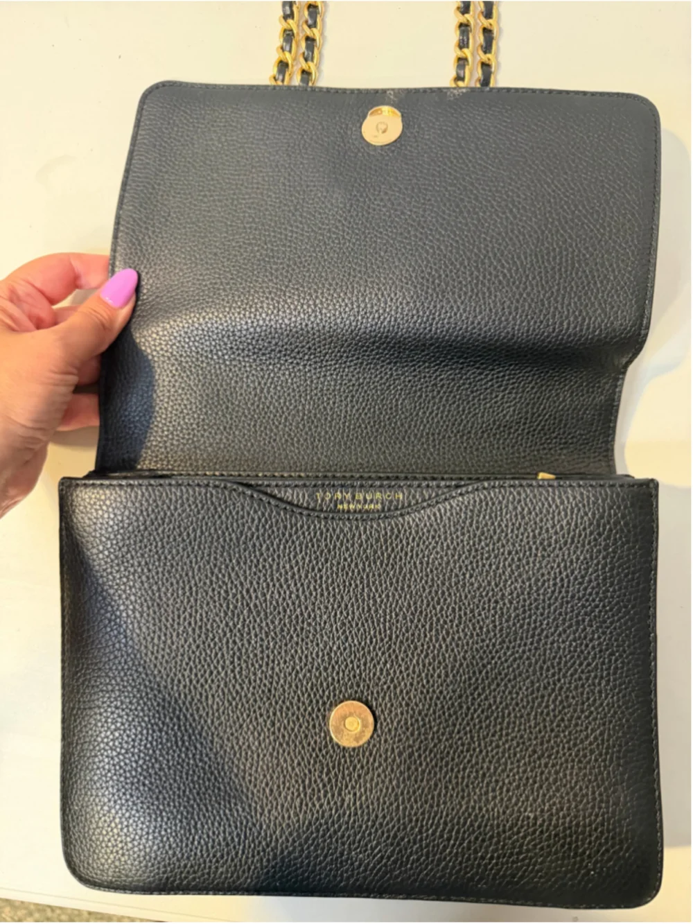 Women's Tory Burch Shoulder Bag One Size Black Gold